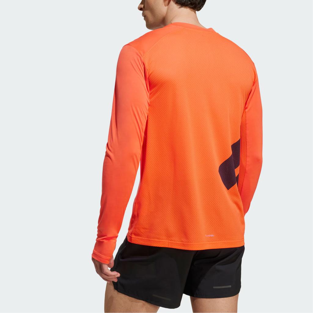 adidas Terre CLIMACOOL+ ТОП С ДЛИННЫМ РУКАВОМ Футболка Мужская Средняя Фиксация Оранжевый JN5325