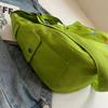Женские школьные сумки-мессенджеры для женщин, дизайнерские сумки через плечо для женщин, летние зеленые однотонные повседневные сумки из холста большой емкости для женщин 2025 года