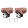 2Pcs Luggage Wheels 360 Degree Rotating Quiet Antiwear ABS Rubber Suitcase Caster with Screws for