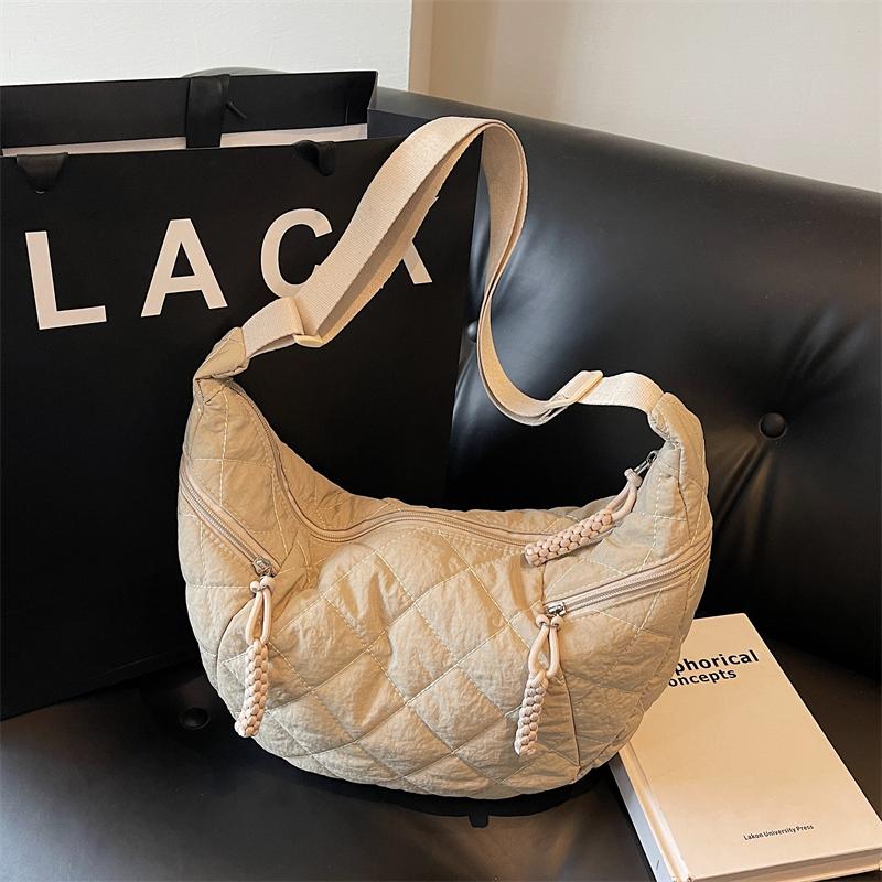 Женская сумка хобо, легкая сумка через плечо, большая вместимость, сумка через плечо