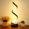 1pc Spiral Table Lamp, For Bedroom Office Nightstand Bookshelf Living Room Home Decor