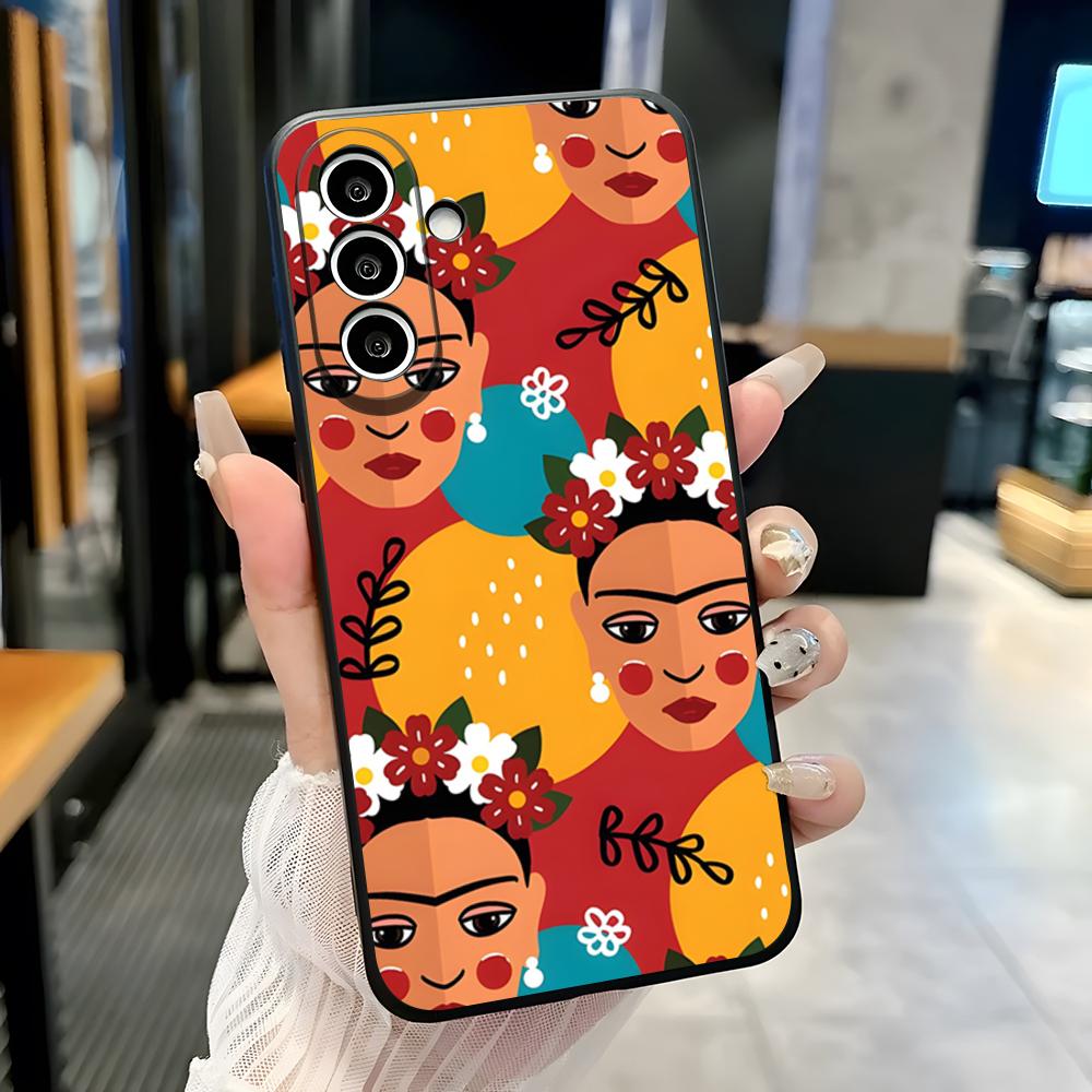 Чехол для телефона F-Frida Kahlo для Samsung A25 A13 A33 5G A54 A36 A35 A56 A52 A14 Ударопрочный Мягкий чехол