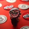 AVI-8 Dambuster Gibson Dual Time Chronograph Airfix Edition Hazard Red Dial Quartz AV-4107-04 Мужские часы