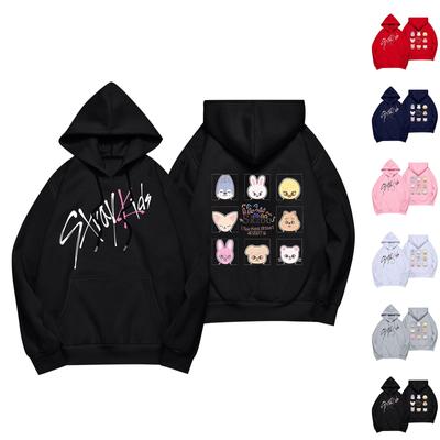 Модные женские повседневные пуловеры с длинными рукавами и капюшоном с принтом