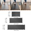 Wear-resistant Kitchen Rug Thickened Door Mat Comfortable Scalloped Embossed Kitchen Mat  Office