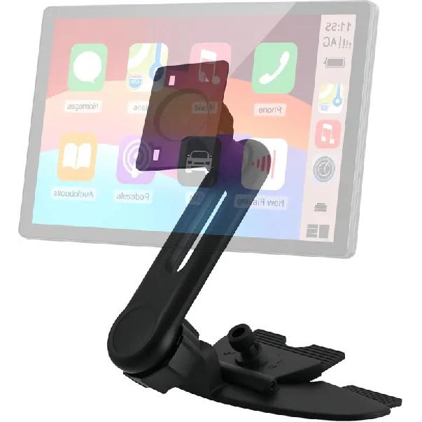 CD Slot Mount for Carplay Screen 17mm Ball for Garmin Nuvi GPS Cell Phone in-Car 4"-11" Monitor Android Auto Tablet CD Holder