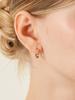 Geigerjewelry 18K Gf Простые матовые серьги-пусеты Gi8Kpee076