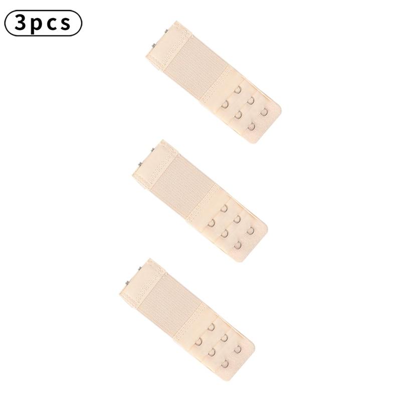 3pcs Bra Extenders Elastic Buckle Extension Intimates Accessories