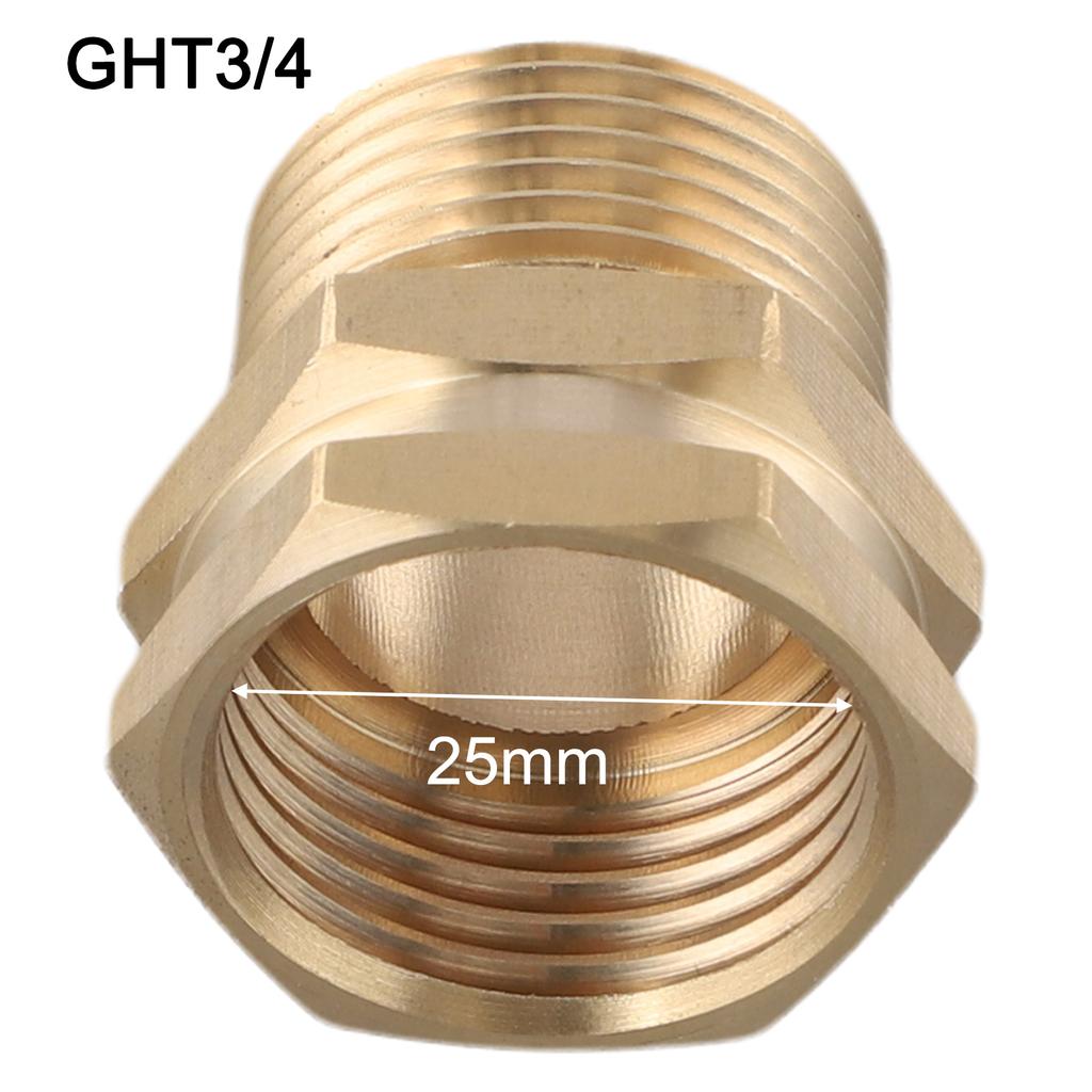 3 4 GHT To NPT Brass Garden Hose Adapter Outdoor Gardening 3 4 GHT Female Interchangeable Connectors For Faucets