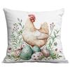 New Easter Pillowcase Country Cartoon Rabbit Easter Egg Pillowcase Sofa Cushion Pillowcase