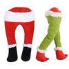 1pc Merry Christmas Green Red Santa Claus Legs Ornament Home Winter Happy New Year Xmas Celebration Party Decoration Supplies