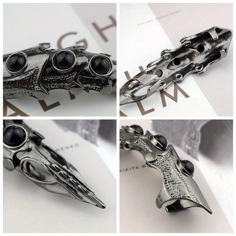 1 шт. Мужское модное кольцо в стиле панк-рок, длинное кольцо с черепом животного