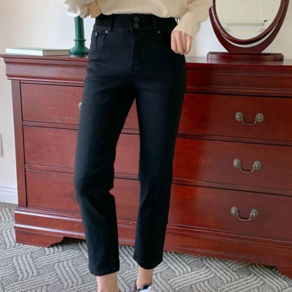 New ArrivalS Open Run Mirear Women S Straight jeanS Black Denim