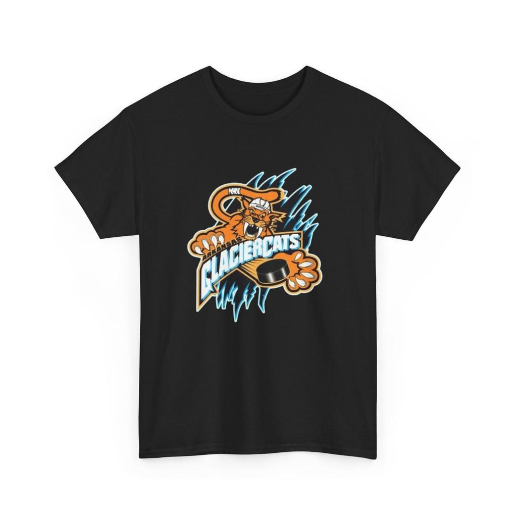 Arkansas Glaciercats Defunct WPHL Hockey Team Printed T-Shirt