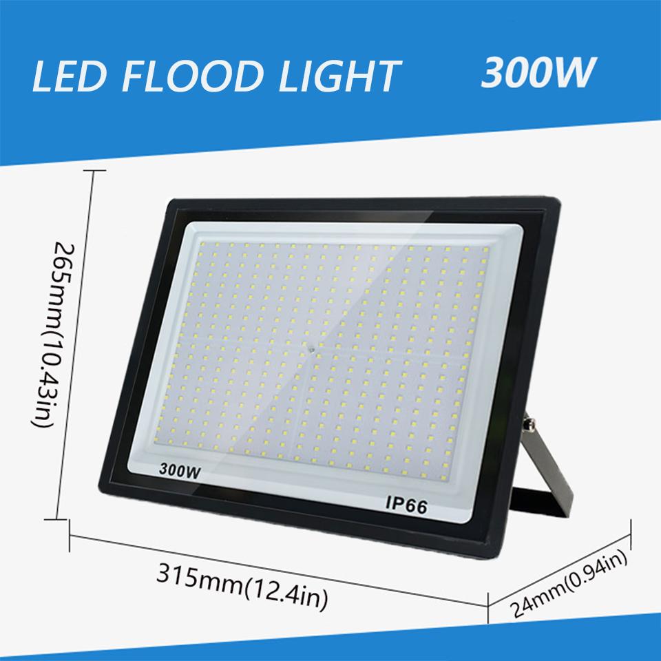 LED Flood Light 10W 20W 30W 50W 100W 150W 200W 300W Reflector Outdoor Spotlight Street Light Led Exterior Wall Lamp For Garden