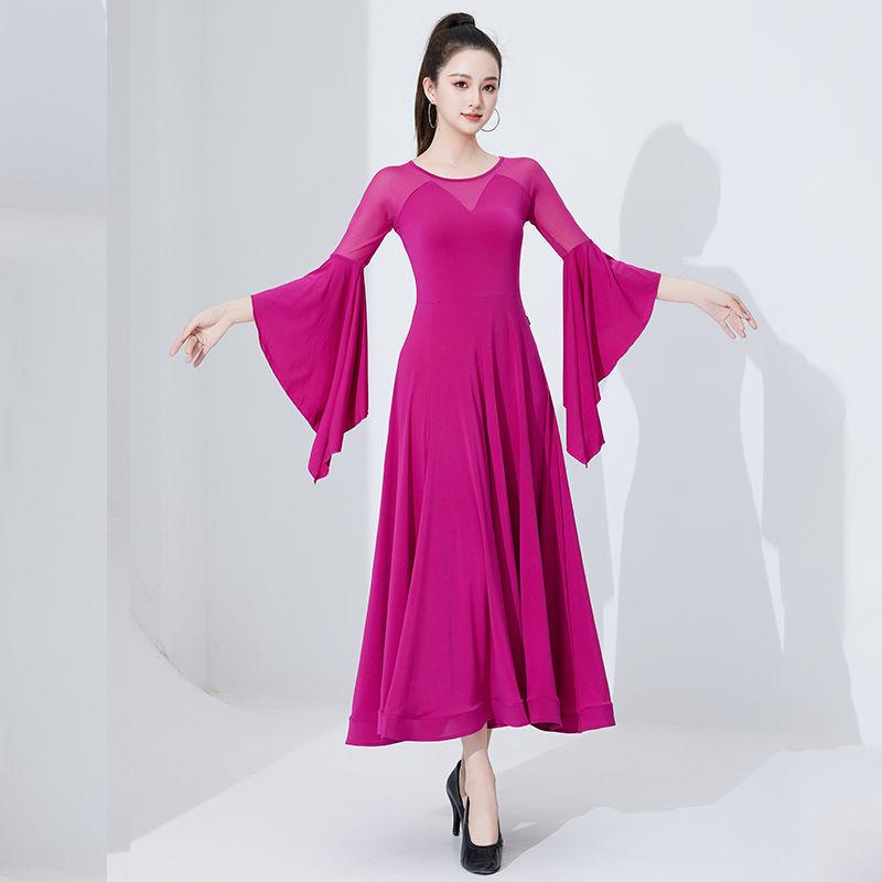 Новое платье для бальных танцев вальса по национальному стандарту - Современная юбка с большим взмахом для соревнований