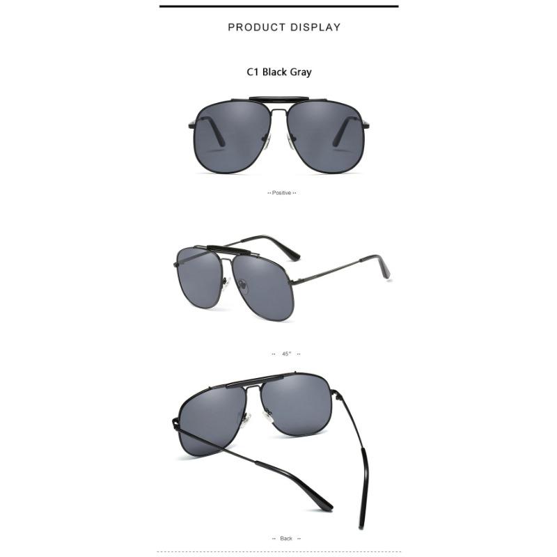 Большие металлические солнцезащитные очки в стиле ретро, женские персиково-красные солнцезащитные очки-пилоты, трендовые дизайнерские очки UV400, новинка 2023 года