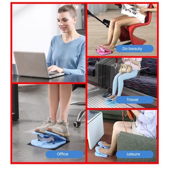 Мини-педальный тренажер, складной тренажер для растяжки икр ног, массаж стоп, физиотерапия мышц ног, портативный степпер под столом