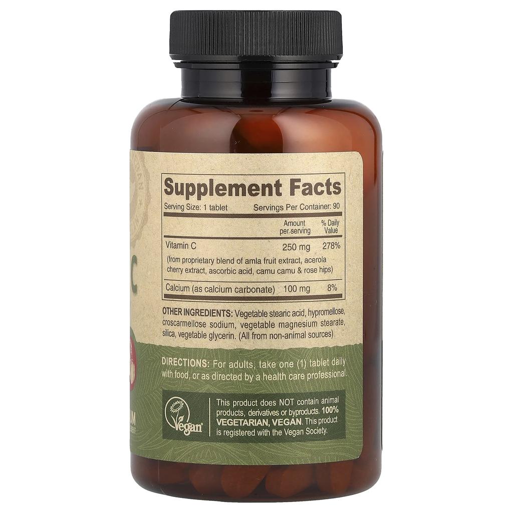 Vegan Vitamin C, Multi Source, 90 Tablets