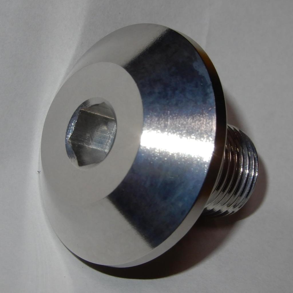 Болт штока HURRICANE (М14ХР1.25) Серебро HT0805A