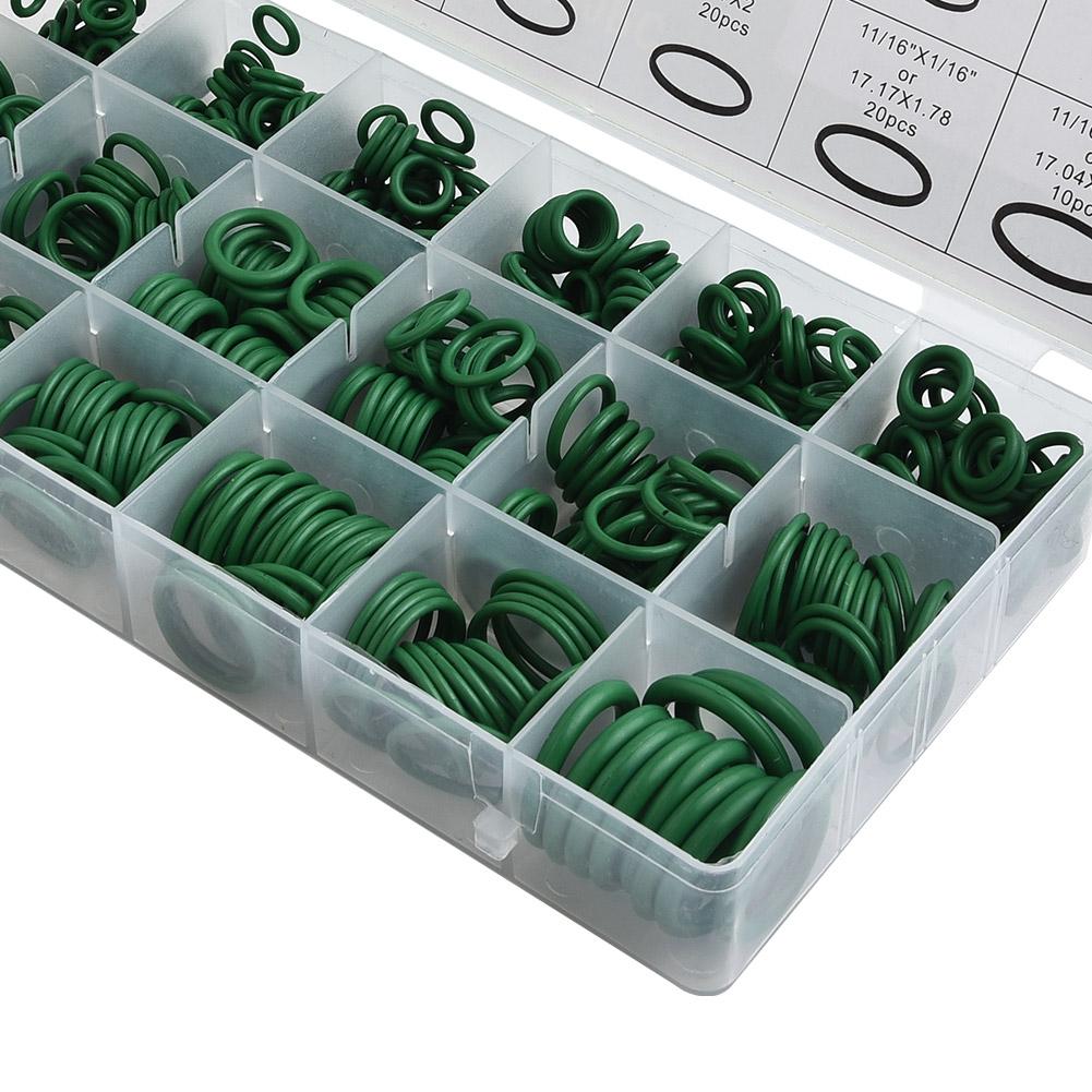 530 шт. резиновые уплотнительные кольца, набор уплотнений, комплект прокладок, система кондиционирования HNBR, зеленые нитриловые шайбы, высокое качество, для автомобильных прокладок, новые