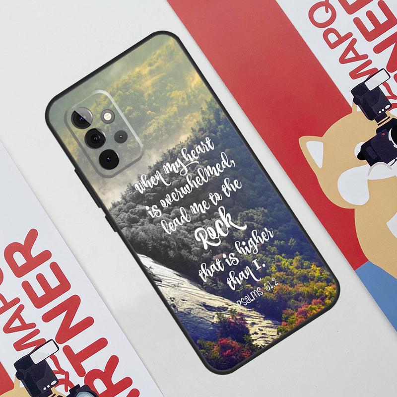 Christian Psalms Case For Samsung Galaxy A06 A16 A36 A56 A55 A35 A33 A53 A13 A23 A17 A54 A34 A14 A52 A32 A15