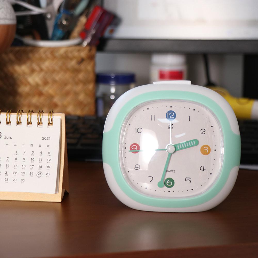 Silent Alarm Clock Anti-drop Tabletop Clock Creative Children Desktop Clock Student Learning