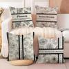 Beautiful retro flowers Cushion Cover Soft Plush Fabric Double-Sided Printed Sofa Cushion Cover for All Seasons Home Decor Gift