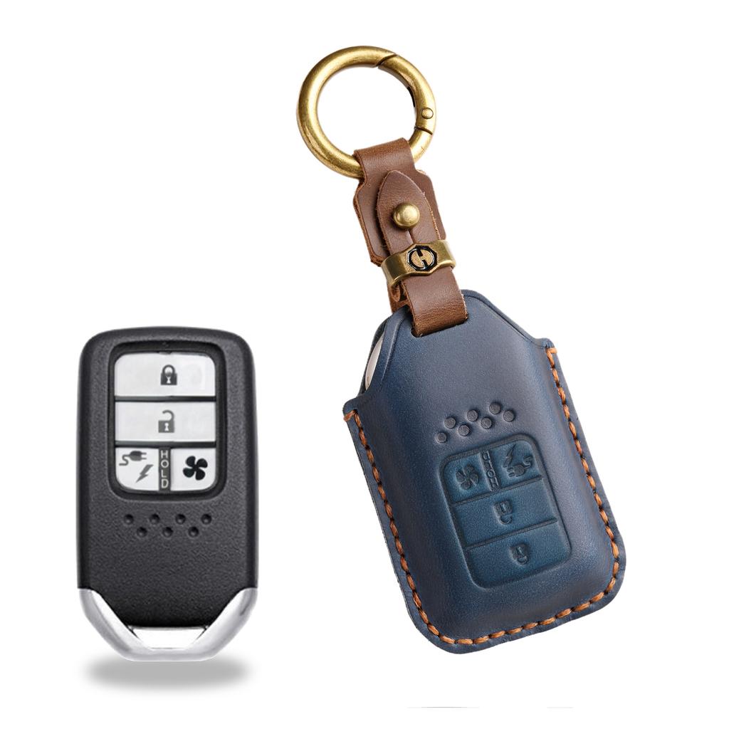 Ретро чехол для ключа подходит для кожаного чехла для ключа Honda CRV Lingpai XRV 10-го поколения Civic Accord Crown Fit.