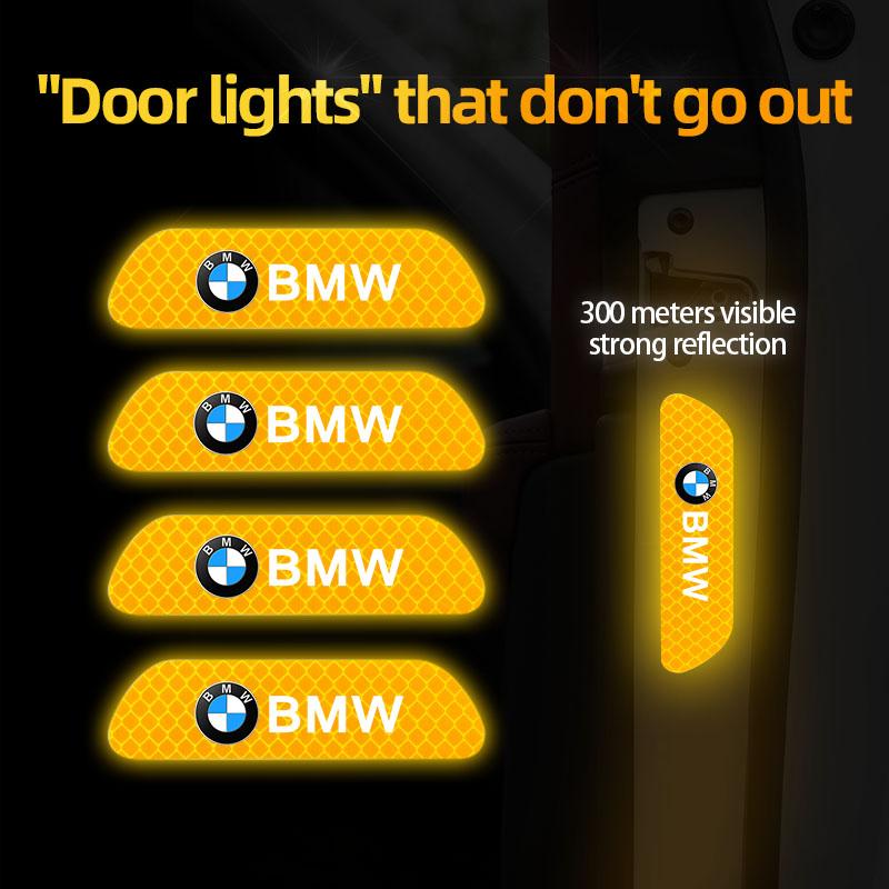 Car Reflective Door Sticker Safety Opening Warning Reflector Tape Decal For BMW X1 X2 X3 X5 X4 X6 X7 iX3 F20 F10 F07 E70 E46 E90