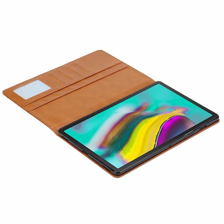 Применимый кожаный чехол для планшета Samsung Tab A T290 T307 Ретро-кожаный узор Карманная флип-подставка Защитный чехол