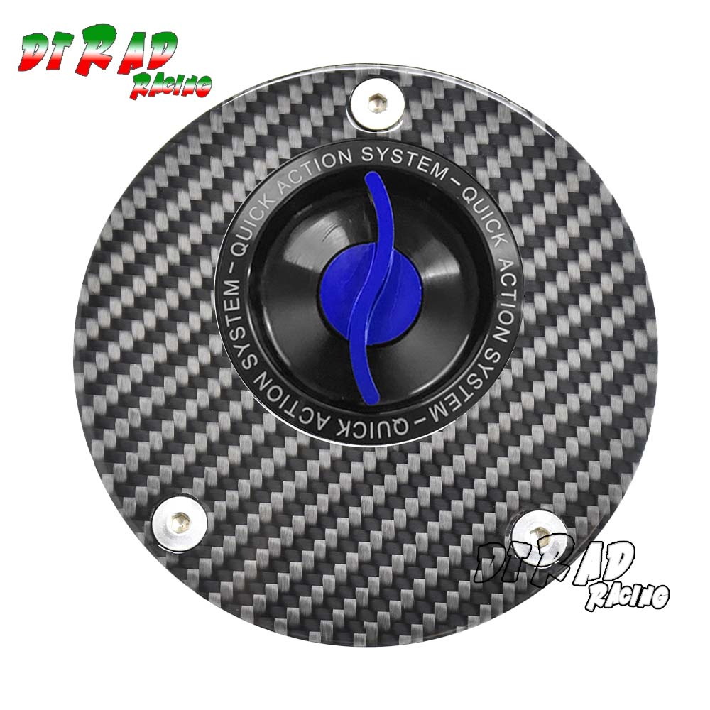 Carbon Fiber Quick Gas Fuel Tank Cap For YAMAHA YZF-600R 750/R/SP R1/R1M Fast Gas oline Plug Keyless Engine Oil Filling Cover