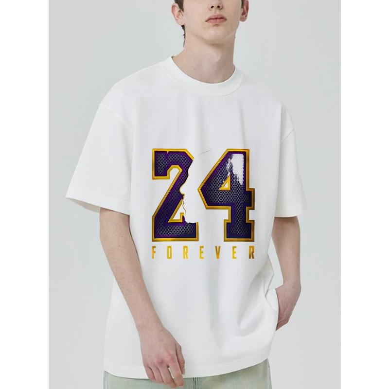 Черная футболка с графикой 24 Forever и силуэтным дизайном для повседневной носки