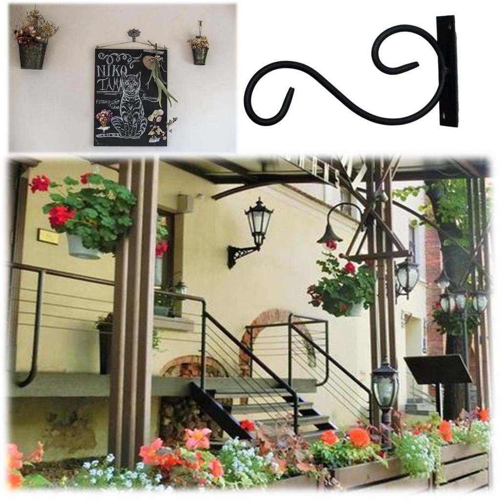 NOELAMOUR Подвесной кронштейн Подвесной крюк Железная кашпо Крюк для кашпо В помещении На улице Железный крюк Комнатное растение