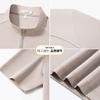 Half zip stand up collar design/high stretch fabric: Summer business casual drape men's light trendy short sleeved t-shirt