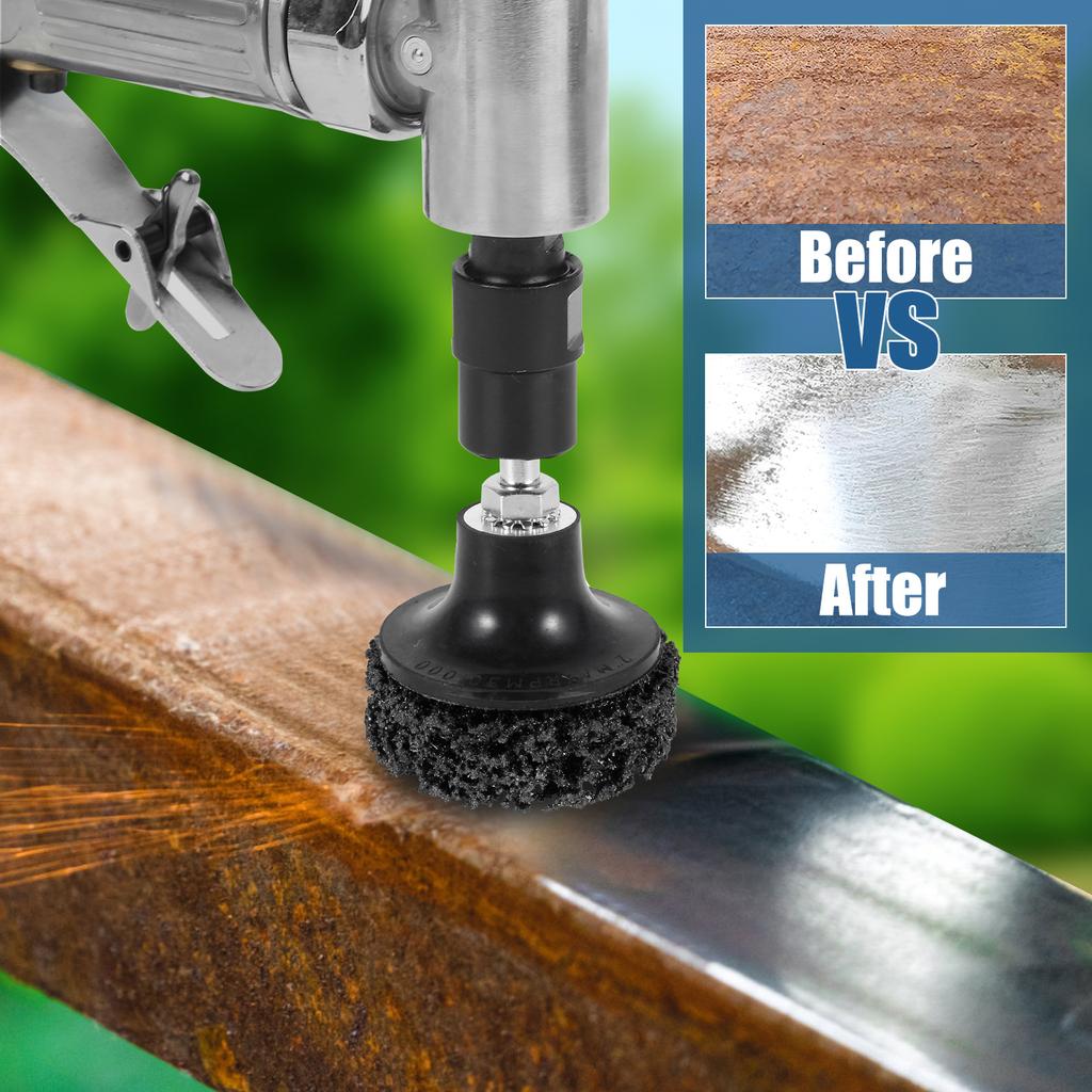 Абразивный диск Poly Strip Disc для шлифовальной машины Coral, абразивный диск для полировки, удаления ржавчины и краски, для угловой шлифовальной машины