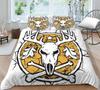 Bedding Set 3D Skull Print Home Bed Cover Homes Bedclothes Pillowcase Breathable Warm Comforter Duvet Covers