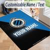 Custom Text Printed Rug Club Brugge FC Non Slip Floor Carpet For Home Room Decor