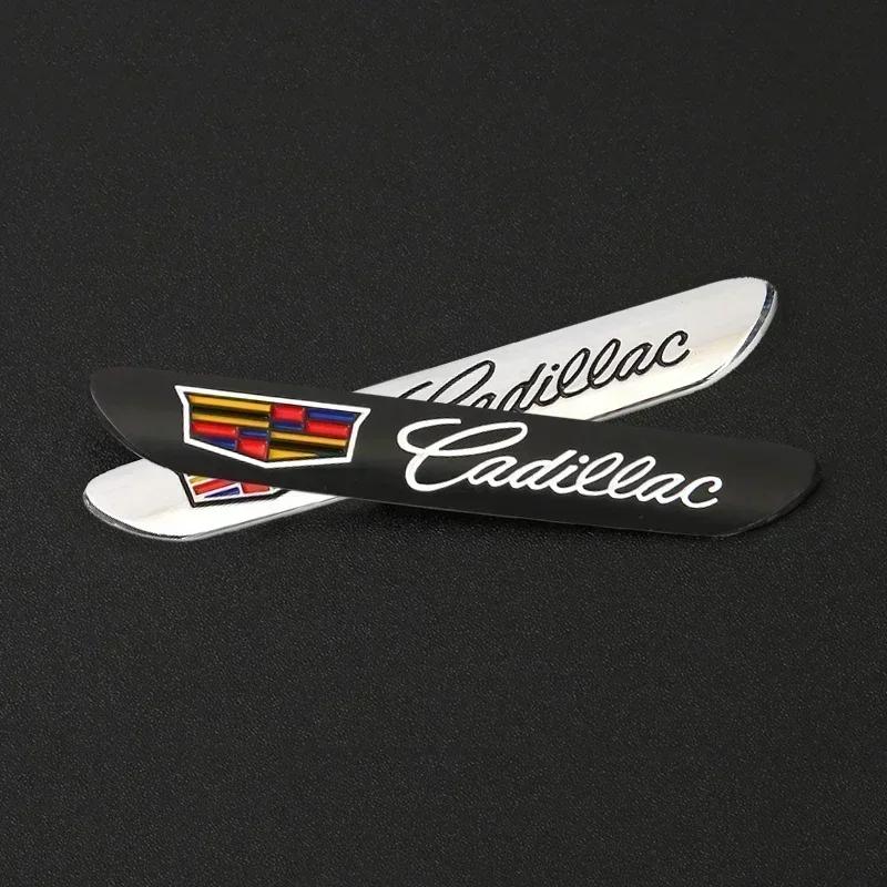 Alloy Car Fender Side Emblem Stickers Rear Trunk Badge for Cadillac ATS BLS CT4 CT5 CT6 CTS ESCALADE EXT SLS STS XT4 XT5 XT6 XTS
