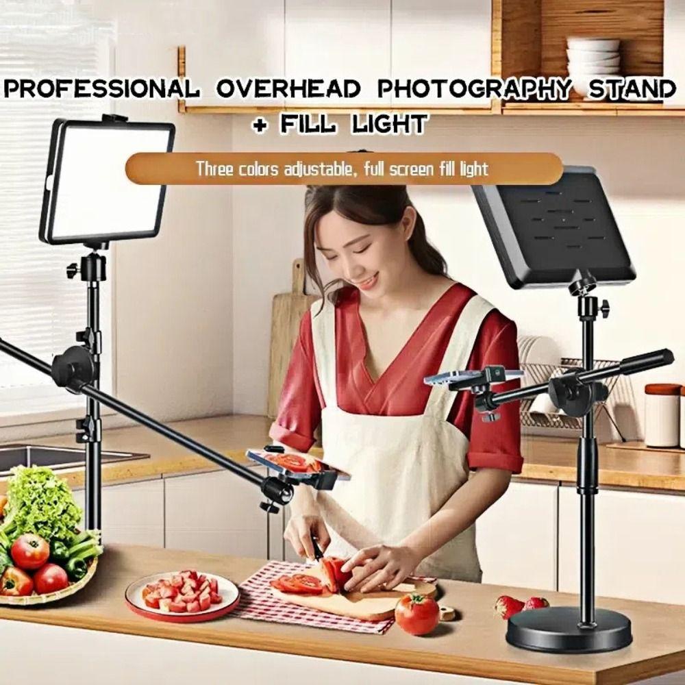 Rechargeable Mobile Phone Fill Light Dimmable Light Overhead Live Streaming Light Photography