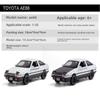 Новая модель автомобиля из сплава AE86 в масштабе 1/32, литая игрушечная машинка с 4 открывающимися дверями, модель автомобиля со светом, инерционный механизм, подарок для мальчика, детская коллекция игрушек, украшения