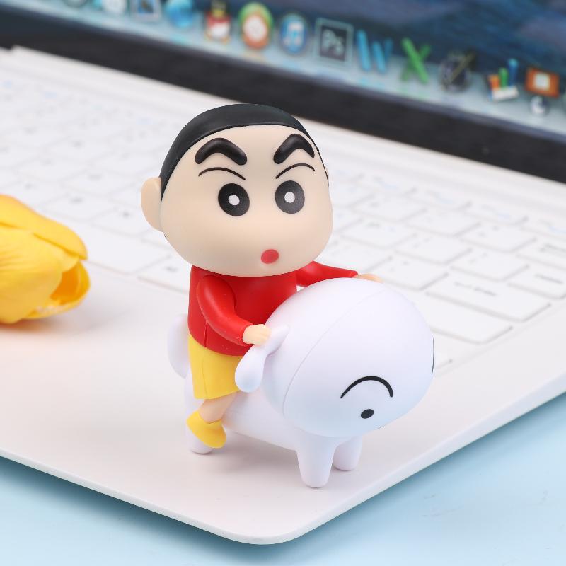 Crayon Shin-Chan Anime Figure Ornaments Toy Cartoon Anime Doll Kawaii Cute Dolls Model Toy Desktop Ornaments Home Decoration