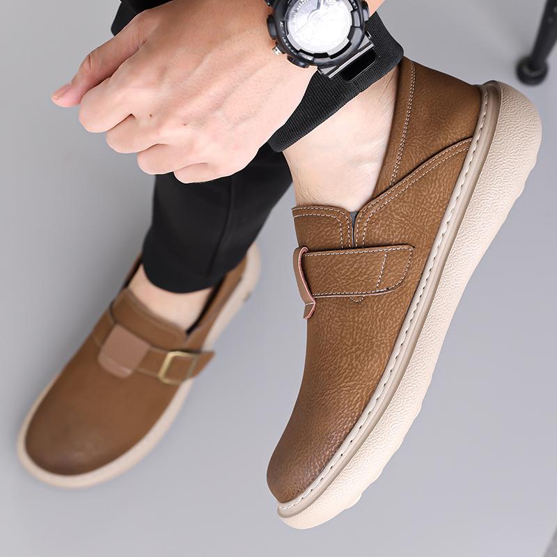 High Quality Men Casual Business Shoes Genuine Leather Flats Comfortable Men Leisure Shoes Classics Formal Loafers Shoes