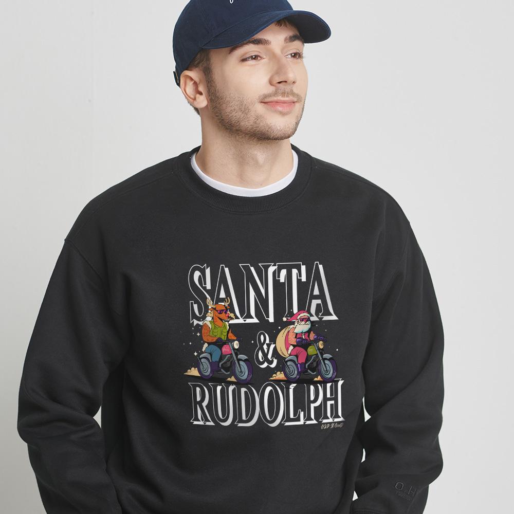 OHP Ohp X Goodd Santa And Rudolph Fleece-Lined Sweatshirt