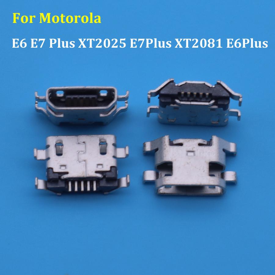 20-100PCS For Motorola Moto E6Plus E6 E7 Plus XT2026 E7Plus XT2081 Connector Jack Plug Micro USB Charger Charging Dock Port