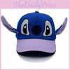 Stitch Kids Baseball Cap With Embroidered Ears For Sun Protection And Breathability