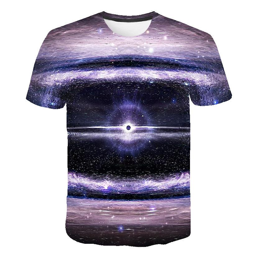 Футболка Vast Universe Galaxy Graphic, летняя модная мужская футболка с 3D-принтом, повседневная футболка в стиле хип-хоп с круглым воротником