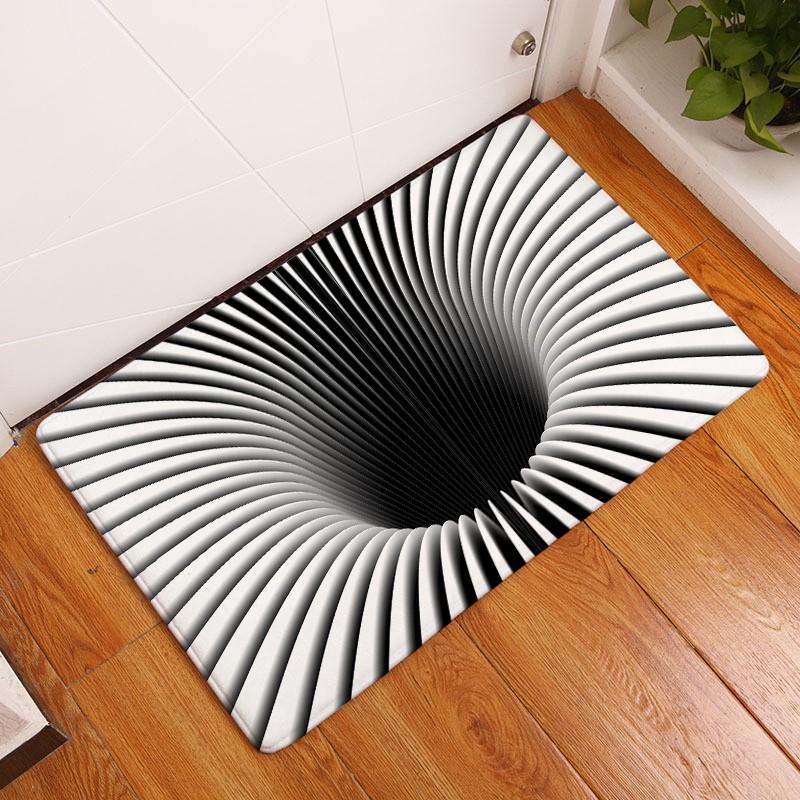 Ковры с абстрактным принтом 3D Vortex, нескользящие фланелевые ковры для дома, гостиной, спальни, кухни, пригодные для машинной стирки