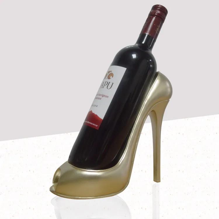 High Heel Shoe Wine Bottle Holder Stylish Rack Tools Basket Accessories for Home Party Restaurant Living Room Table Decorations Ya873