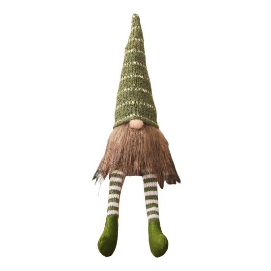 Рождественский гном, плюшевая безликая кукла, длинная нога, круглый нос, очаровательная праздничная праздничная плюшевая кукла гном для рождественского украшения